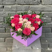 Цветочная композиция из Розы в коробке в Кузнецке