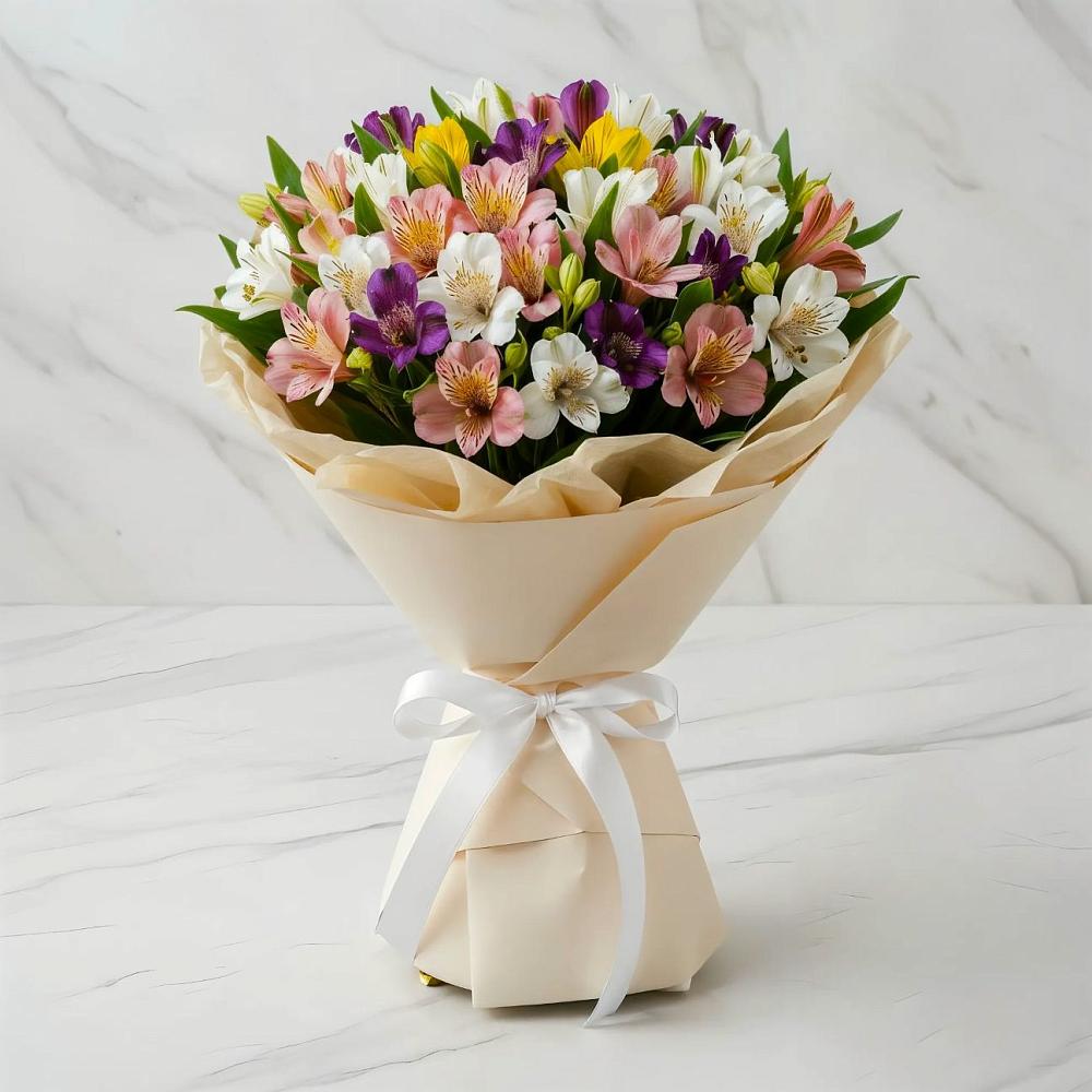 Букет цветов из: Альстромерии в Кузнецке