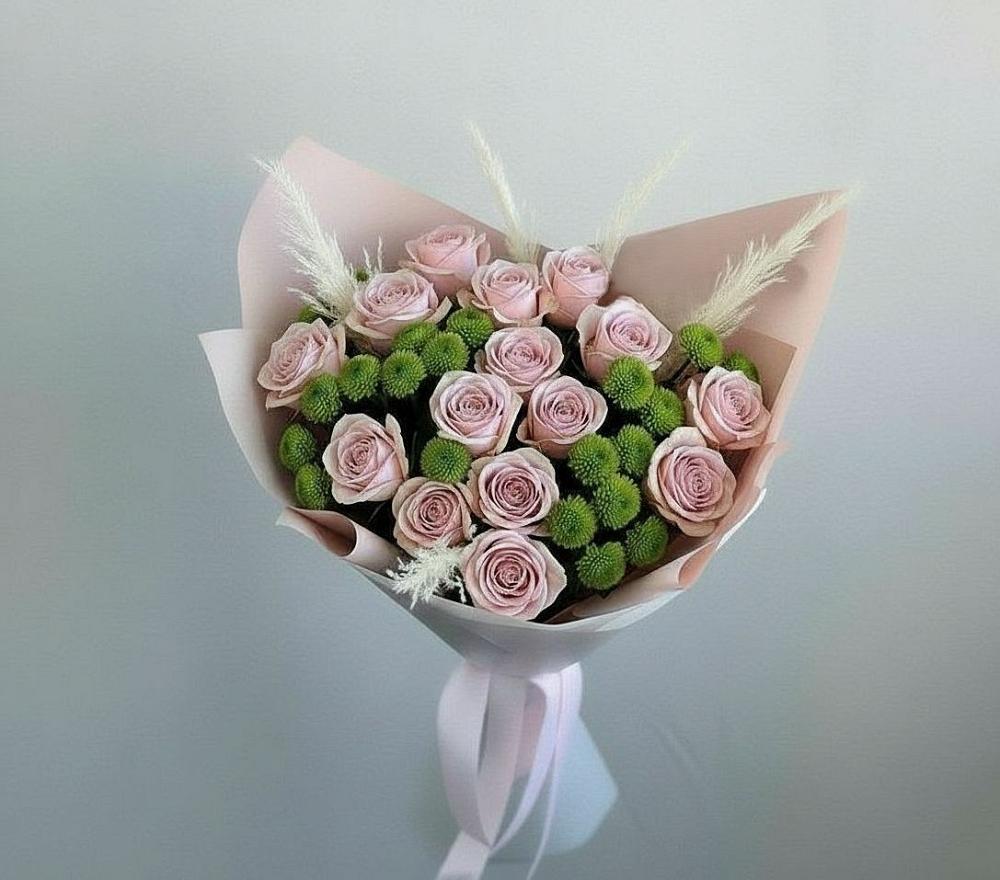 Букет цветов из: Розы и Хризантемы в Кузнецке